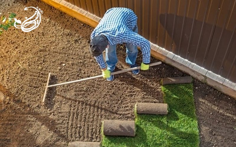 نصب چمن مصنوعی بر روی خاک