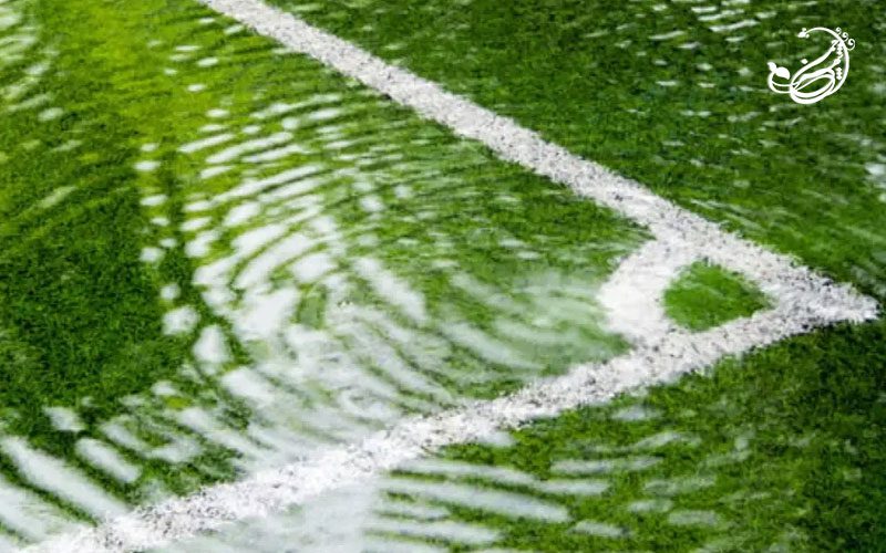 تخلیه آب چمن مصنوعی