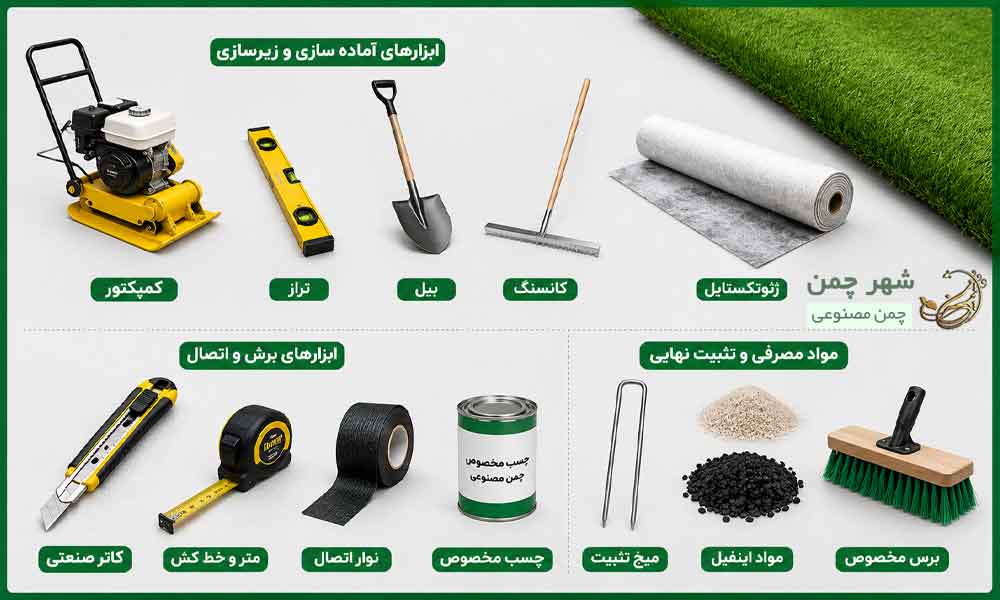 نصب چمن مصنوعی