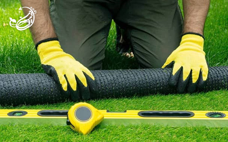 مراحل نصب چمن مصنوعی