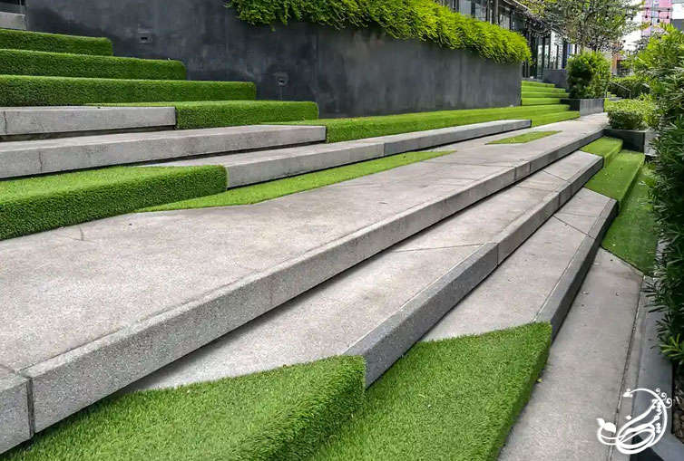 بهترین چمن مصنوعی برای پله و راه پله