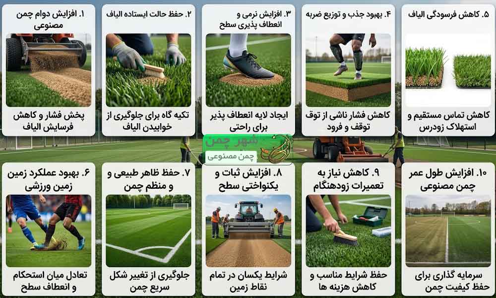 مزایای گرانول چمن مصنوعی