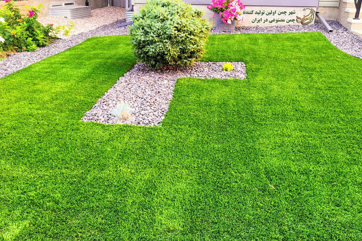 زیبایی نصب چمن مصنوعی روی سیمان