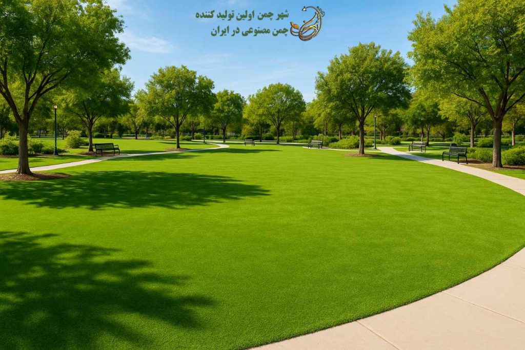 چمن مصنوعی در فضای سبز شهری