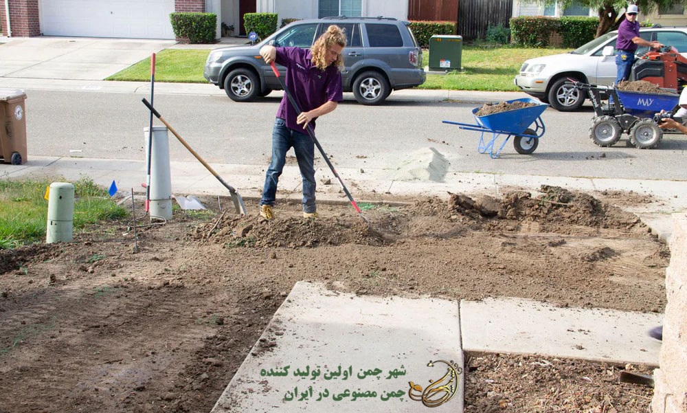 نصب چمن مصنوعی روی آسفالت