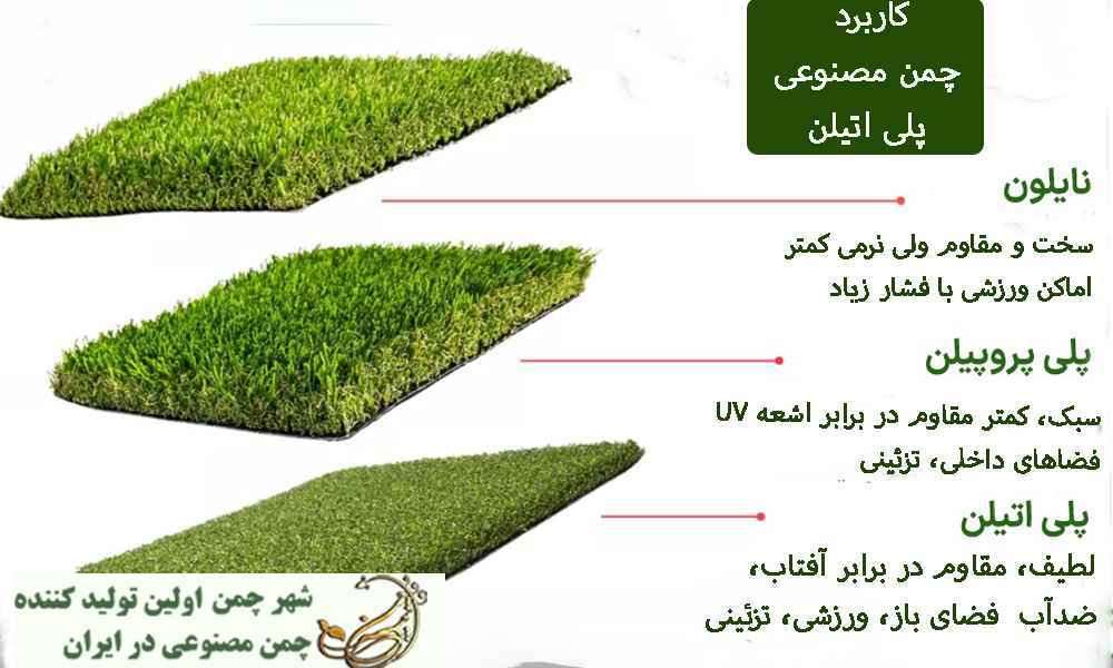 کاربرد چمن مصنوعی پلی اتیلن