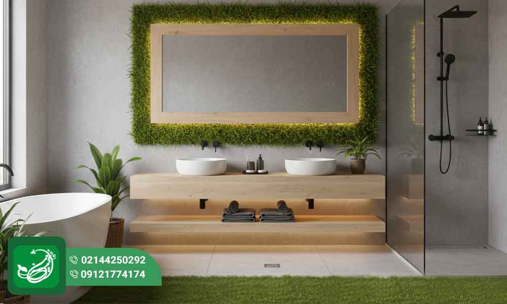 چمن مصنوعی در حمام